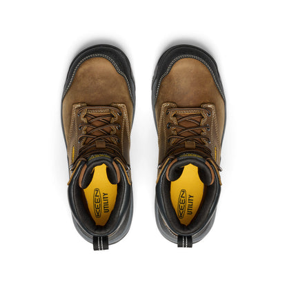 Keen Men's Evanston 6" Waterproof Boot (Soft Toe) Bison/Black