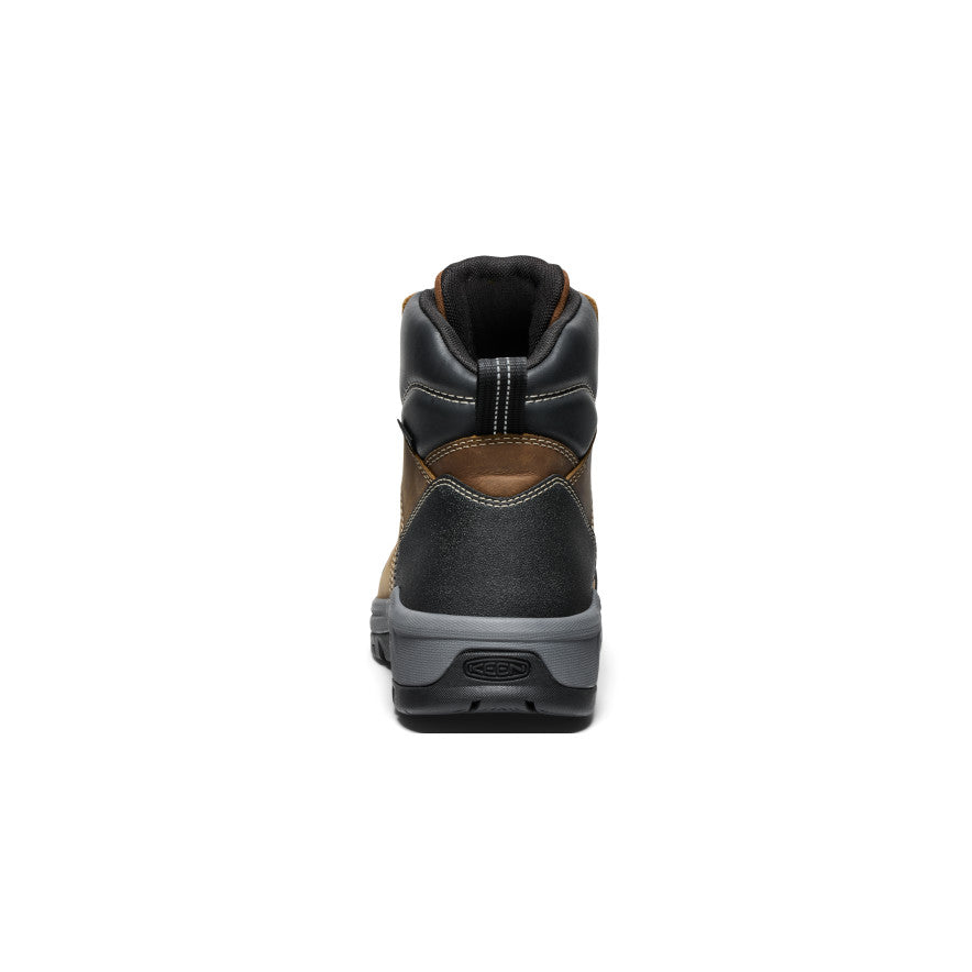 Keen Men's Evanston 6" Waterproof Boot (Soft Toe) Bison/Black