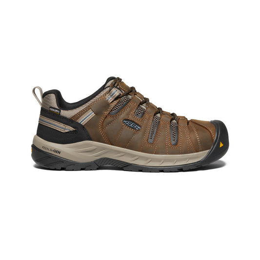 Keen Men's Flint II Waterproof (Steel Toe) Cascade Brown/Orion Blue