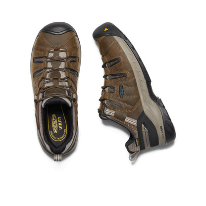 Keen Men's Flint II Waterproof (Steel Toe) Cascade Brown/Orion Blue
