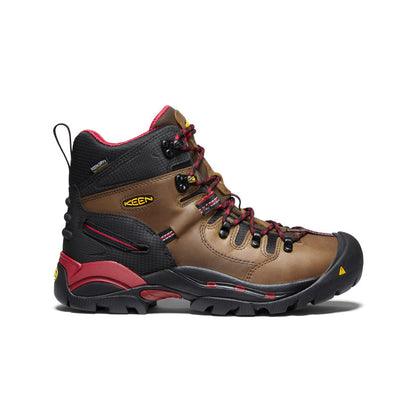 Keen Men's Pittsburgh 6" Waterproof Boot (Steel Toe) Bison