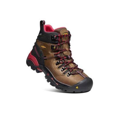 Keen Men's Pittsburgh 6" Waterproof Boot (Steel Toe) Bison
