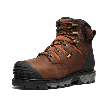 Keen Men's Camden 6" Waterproof Boot INT MET (Carbon Toe) Leather Brown/Black