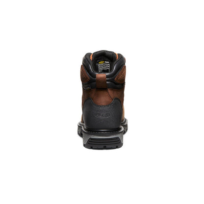 Keen Men's Camden 6" Waterproof Boot INT MET (Carbon Toe) Leather Brown/Black