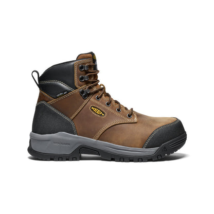 Keen Men's Evanston 6" Waterproof Boot INT MET (Carbon Toe) Bison/Black