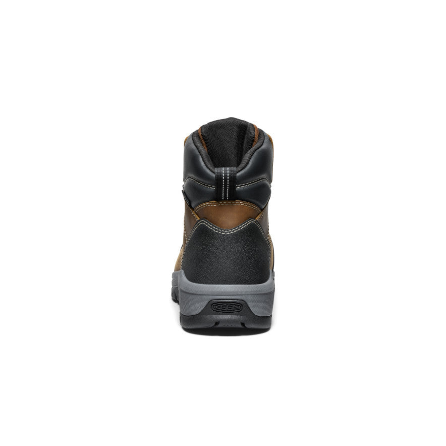 Keen Men's Evanston 6" Waterproof Boot INT MET (Carbon Toe) Bison/Black
