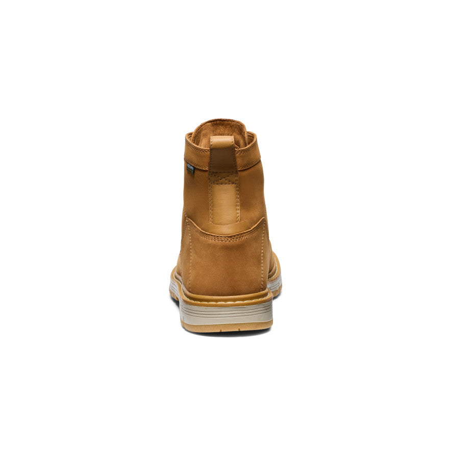Keen Men's San Jose 6" Waterproof 90° Heel Boot (Soft Toe) Bistre/Gum