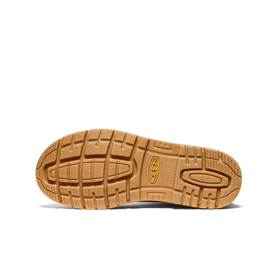 Keen Men's San Jose 6" Waterproof 90° Heel Boot (Soft Toe) Bistre/Gum