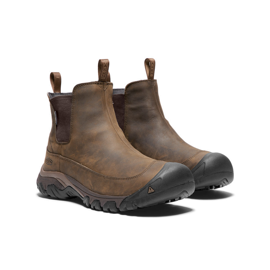 Keen Men's Anchorage III Waterproof Boot Wide Dark Earth/Mulch