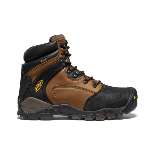 Keen Men's Louisville 6" MET Waterproof Boot (Steel Toe) Slate Black