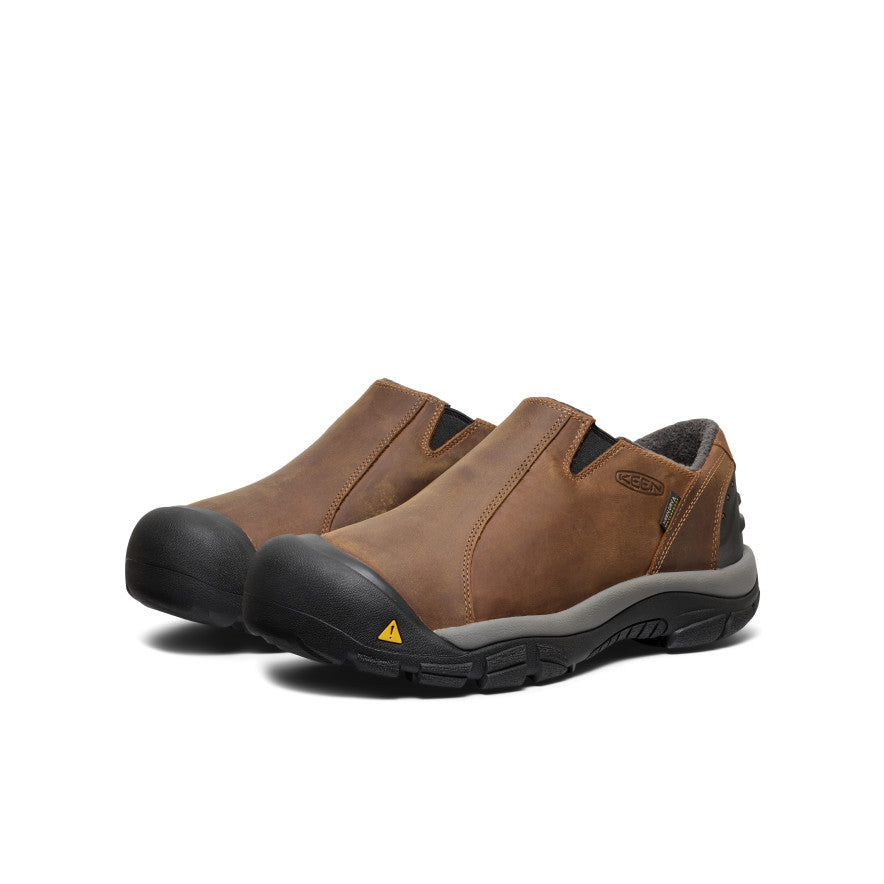 Keen Men's Brixen Waterproof Low Slate Black/Madder Brown