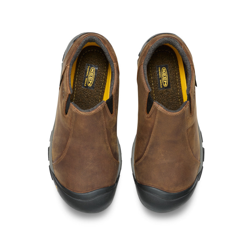 Keen Men's Brixen Waterproof Low Slate Black/Madder Brown