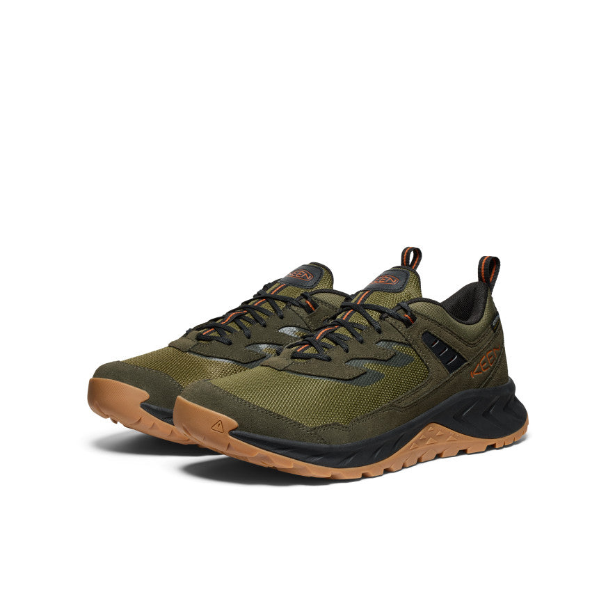 Keen Men's Hightrail Waterproof Hiking Shoe Winter Moss/Gold Flame