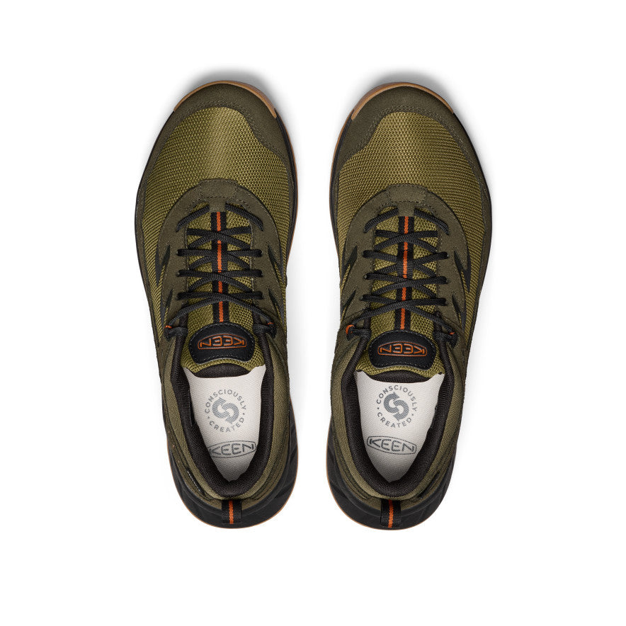 Keen Men's Hightrail Waterproof Hiking Shoe Winter Moss/Gold Flame