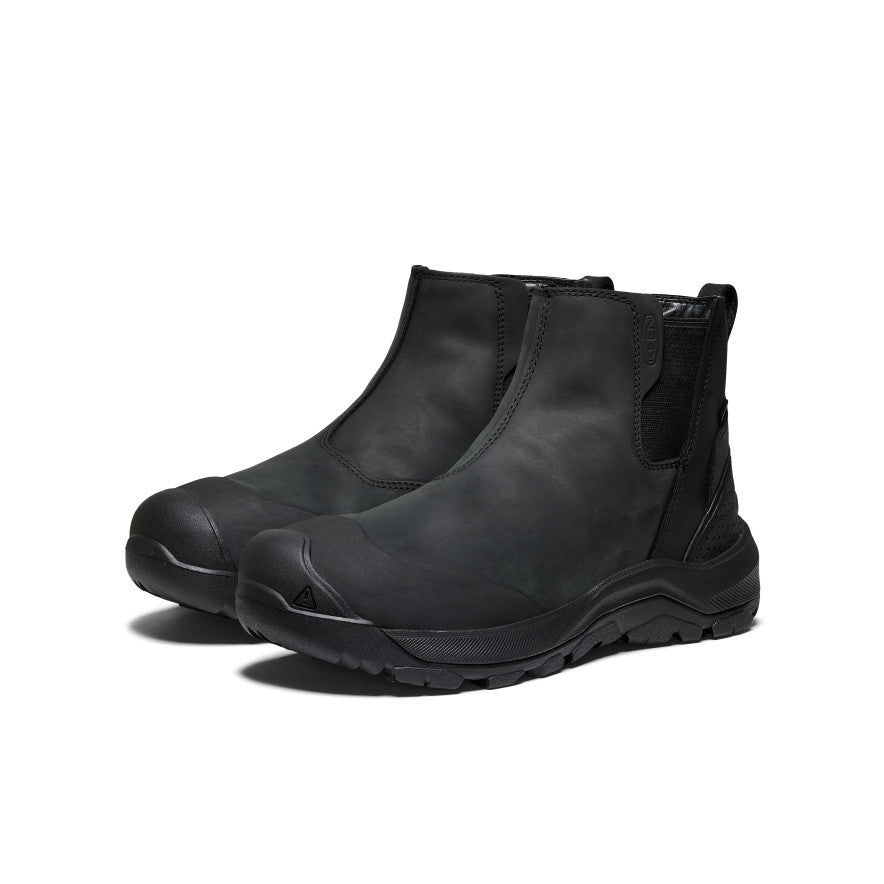 Keen Men's Revel IV Waterproof Chelsea Black/Black