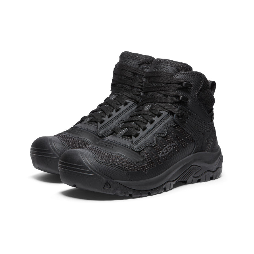 Keen Men's Reno Waterproof Mid (Soft Toe) Black/Black
