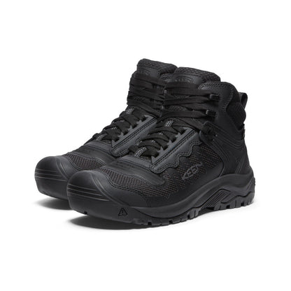 Keen Men's Reno Waterproof Mid (Soft Toe) Black/Black