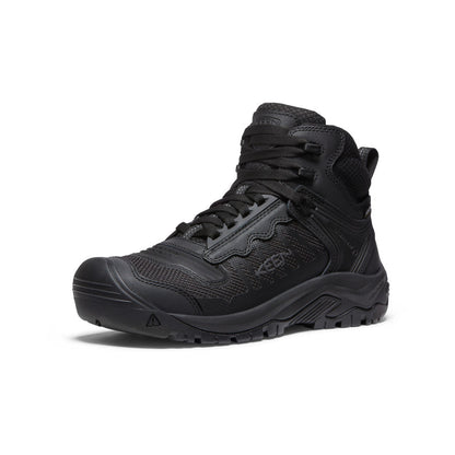 Keen Men's Reno Waterproof Mid (Soft Toe) Black/Black