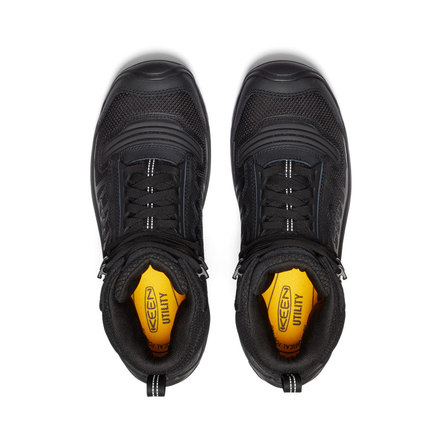 Keen Men's Reno Waterproof Mid (Soft Toe) Black/Black
