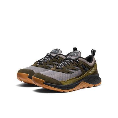 Keen Men's Hightrail Waterproof Hiking Shoe Steel Grey/Forest Night