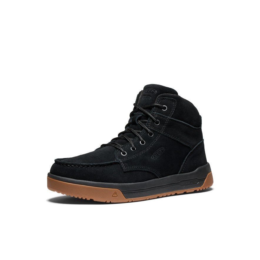 Keen Men's Gibson Boot (Soft Toe) Black/Gum