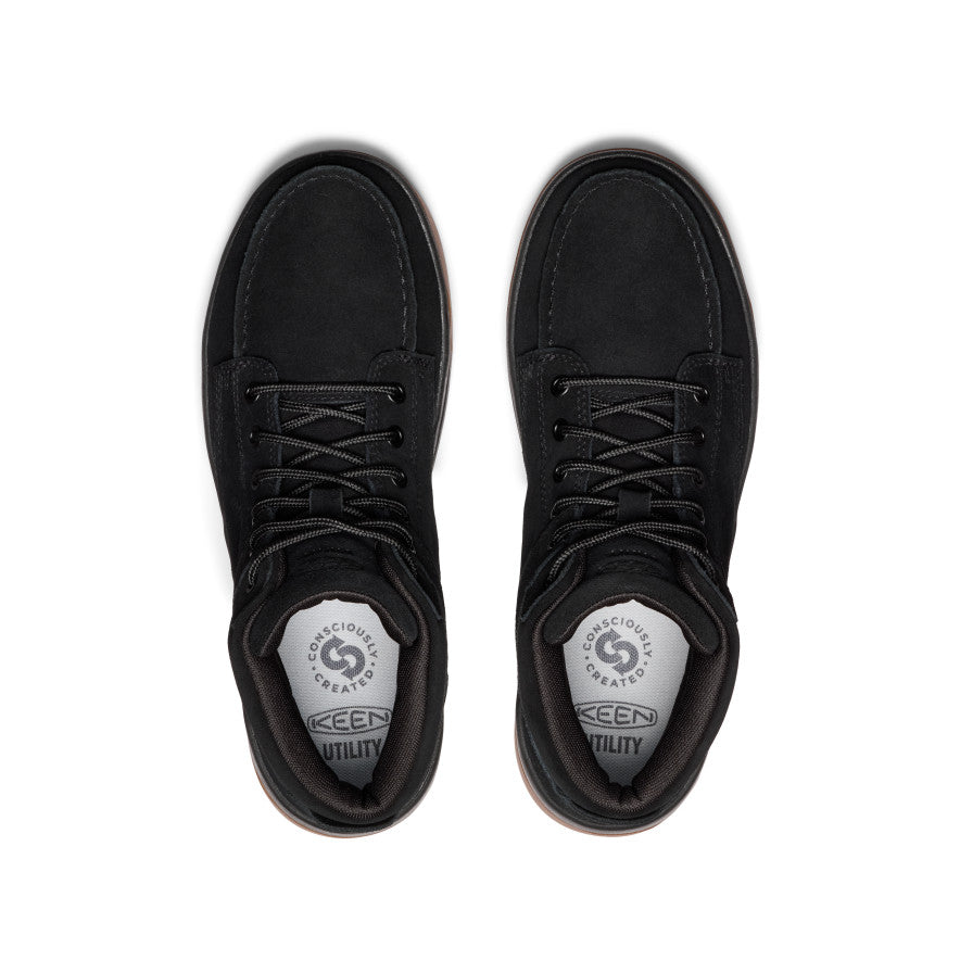 Keen Men's Gibson Boot (Soft Toe) Black/Gum