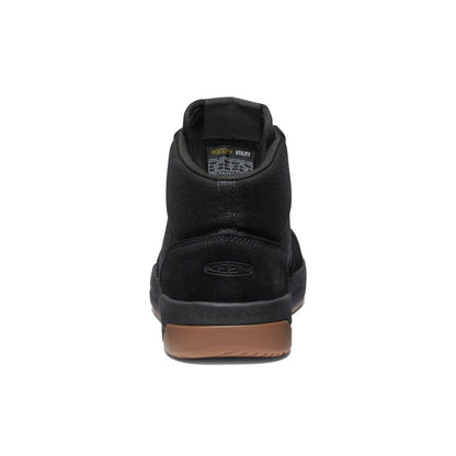Keen Men's Kenton Mid Work Shoe (Carbon Toe) Black/Gum
