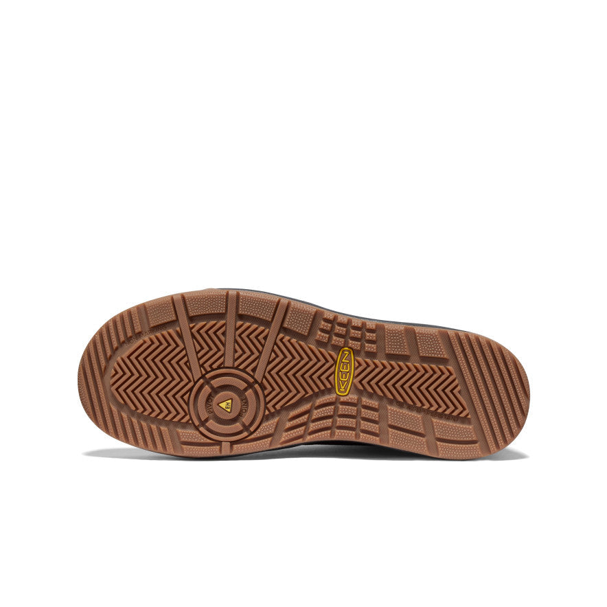 Keen Men's Kenton Mid Work Shoe (Carbon Toe) Black/Gum