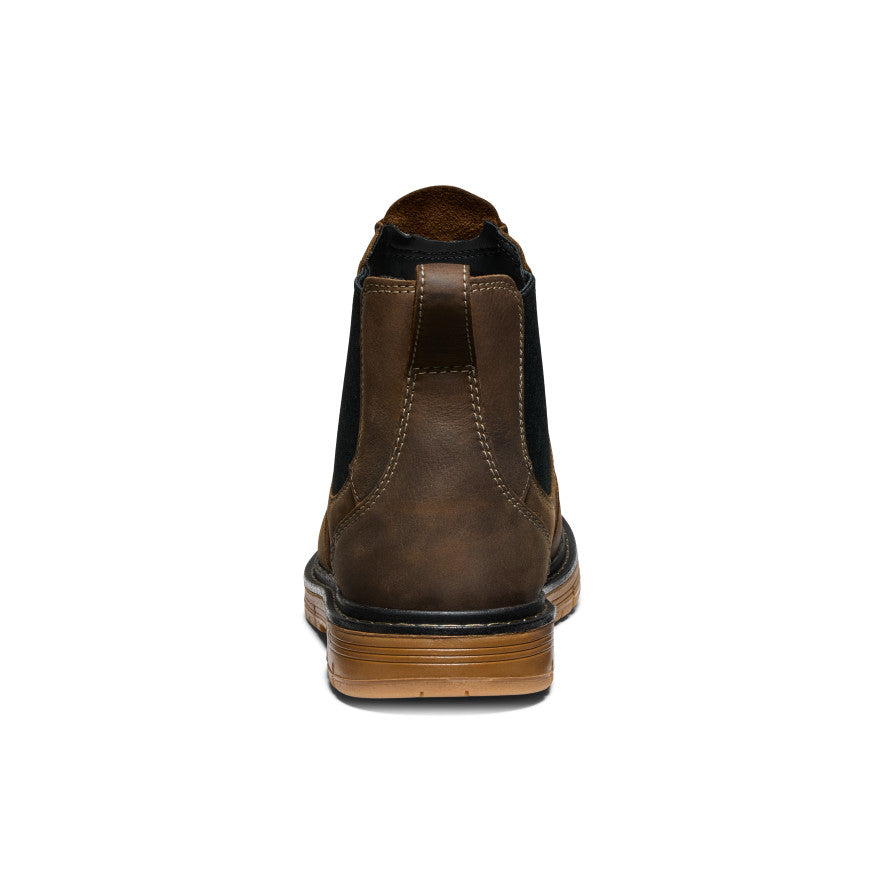 Keen Men's San Jose Chelsea 90° Heel Boot (Aluminum Toe) Cascade Brown/Gum