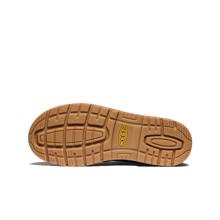 Keen Men's San Jose Chelsea 90° Heel Boot (Aluminum Toe) Cascade Brown/Gum