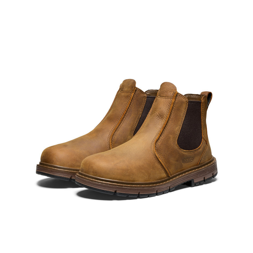 Keen Men's San Jose Chelsea 90° Heel Boot (Soft Toe) Belgian/Gum
