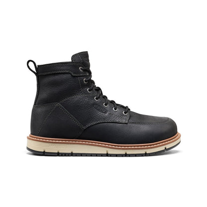 Keen Men's San Jose 6" Boot (Aluminum Toe) Black/Caramel Cafe