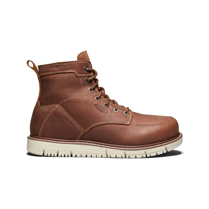 Keen Men's San Jose 6" Boot (Soft Toe) Gingerbread/Off White