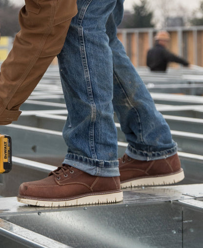 Keen Men's San Jose 6" Boot (Soft Toe) Gingerbread/Off White