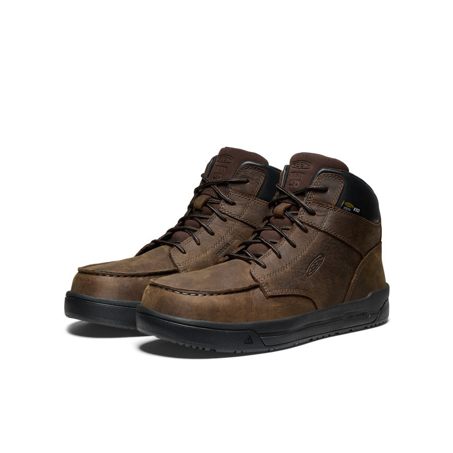 Keen Men's Gibson ESD Boot (Carbon Toe) Cascade Brown/Black