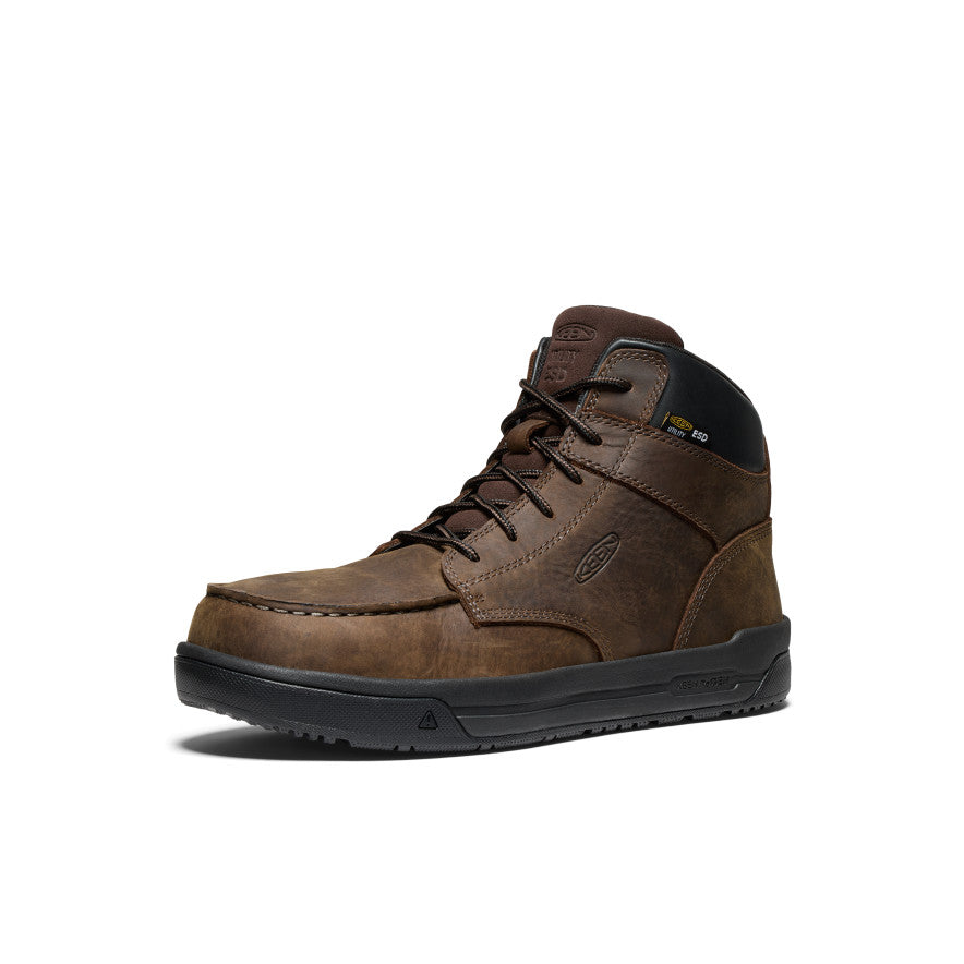 Keen Men's Gibson ESD Boot (Carbon Toe) Cascade Brown/Black