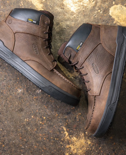 Keen Men's Gibson ESD Boot (Carbon Toe) Cascade Brown/Black