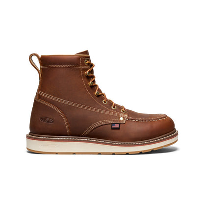 Keen Men's Liberty 6" Boot (Soft Toe) Leather Brown/Birch