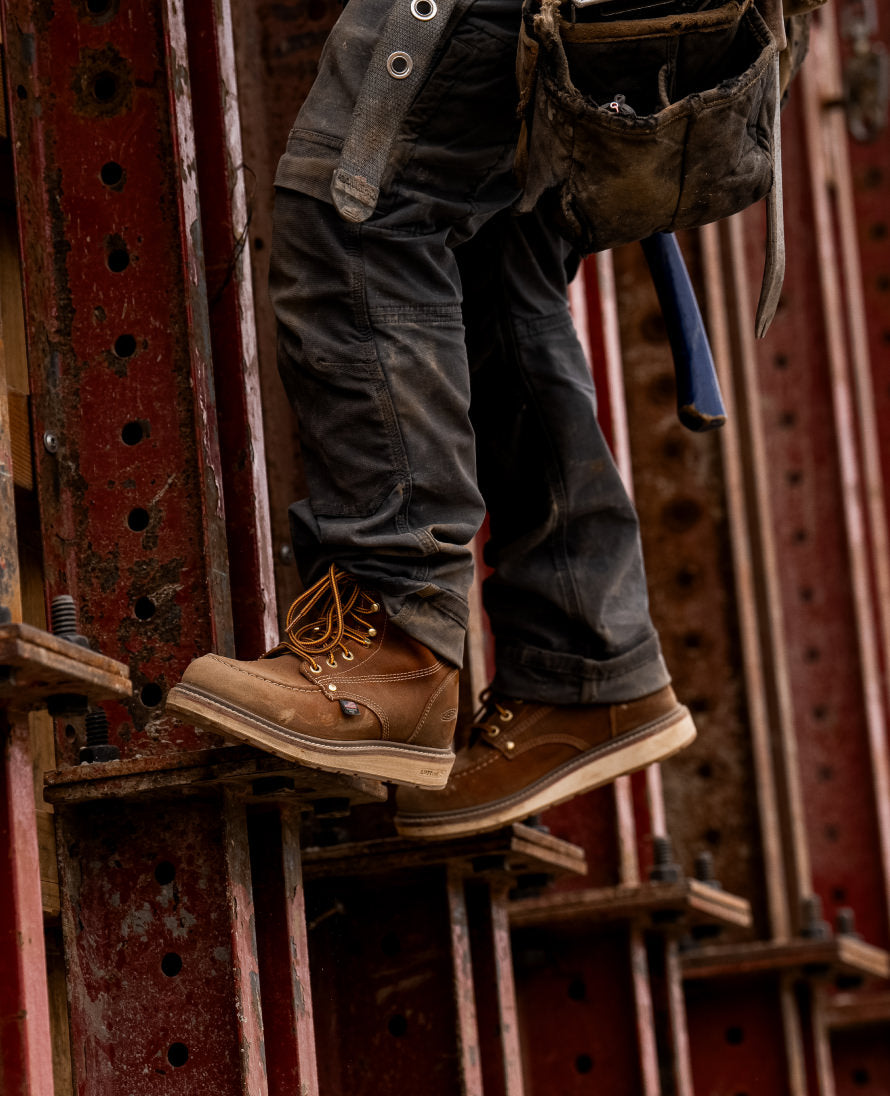 Keen Men's Liberty 6" Boot (Soft Toe) Leather Brown/Birch