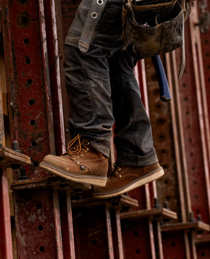 Keen Men's Liberty 6" Boot (Soft Toe) Leather Brown/Birch