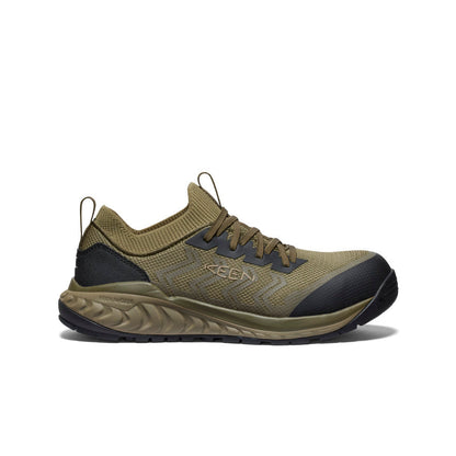 Keen Men's Arvada Shift Work Sneaker (Carbon Toe) Martini Olive/Black