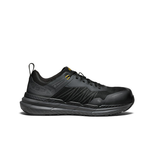 Keen Men's Speedworks Work Sneaker (Carbon Toe) Black/Steel Grey