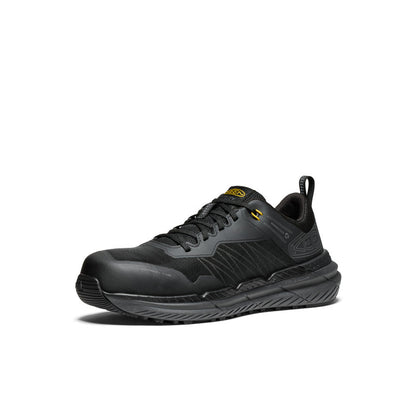 Keen Men's Speedworks Work Sneaker (Carbon Toe) Black/Steel Grey