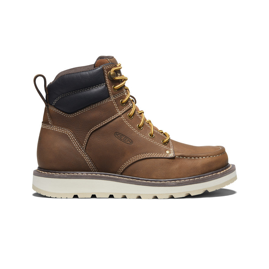 Keen Men's Cincinnati 6" Boot (Soft Toe) Belgian/Sandshell
