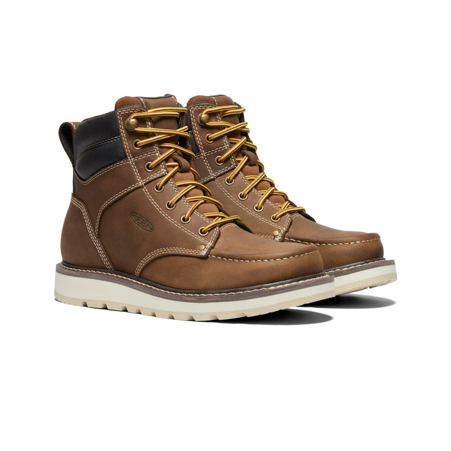 Keen Men's Cincinnati 6" Boot (Soft Toe) Belgian/Sandshell
