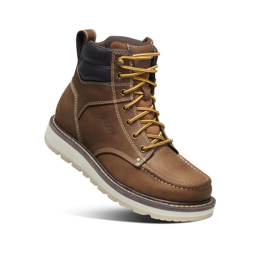Keen Men's Cincinnati 6" Boot (Soft Toe) Belgian/Sandshell
