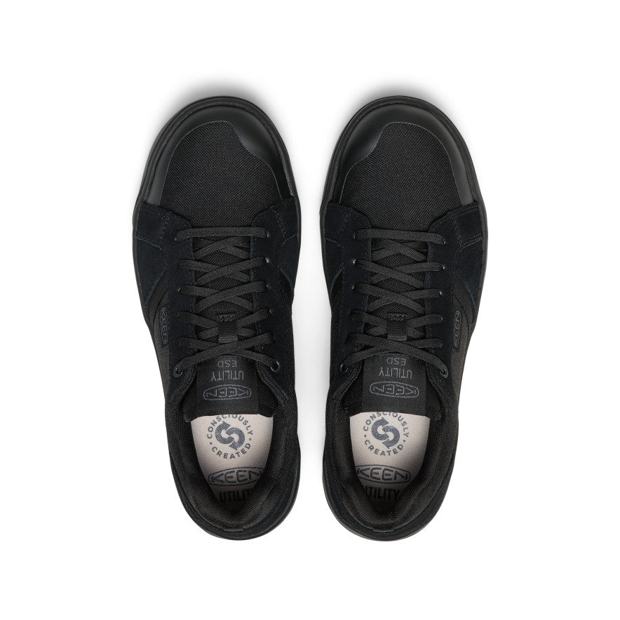 Keen Men's Kenton ESD Work Shoe (Soft Toe) Black/Black