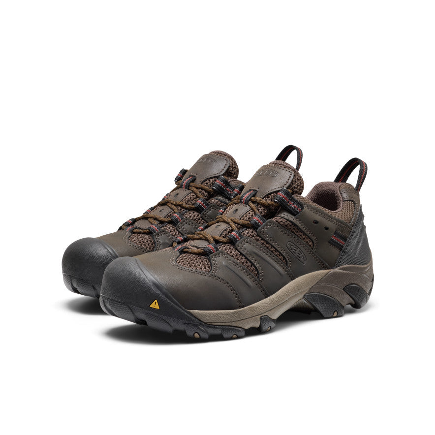 Keen Men's Lansing Low (Steel Toe) Cascade Brown/Fired Brick