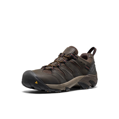 Keen Men's Lansing Low (Steel Toe) Cascade Brown/Fired Brick