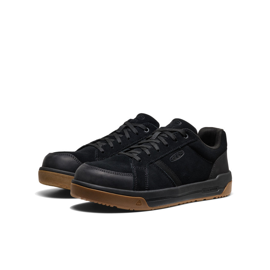 Keen Men's Kenton+ ESD Work Shoe (Carbon Toe) Black/Gum